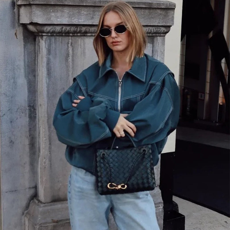 House of Luna | Faux Leather Oversized Jacket
