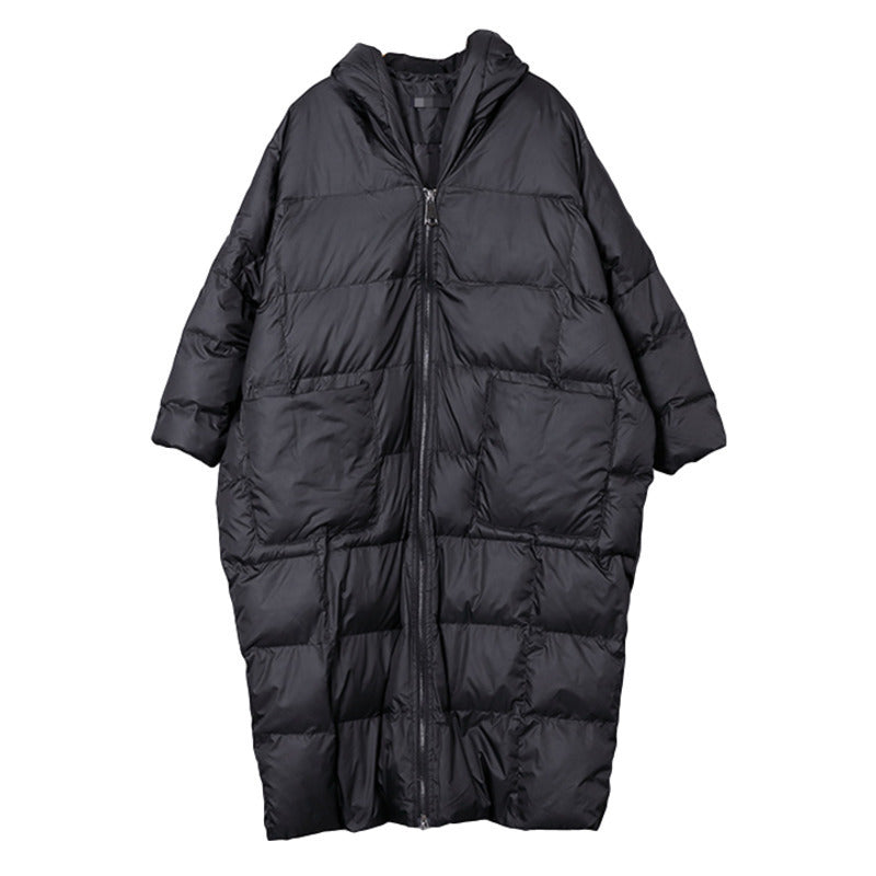 House of Luna | Longline Puffer Jacket – Women’s Winter Coat with Zipper Closure