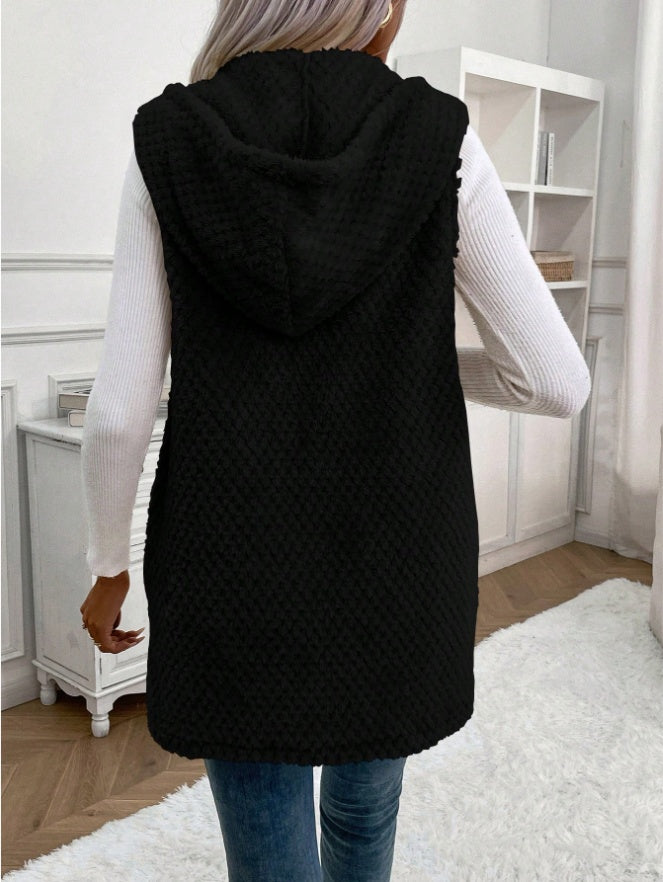 House of Luna | Textured Open-Front Vest