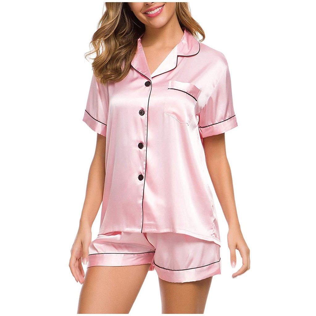 House of Luna | Satin Short Pajama Set