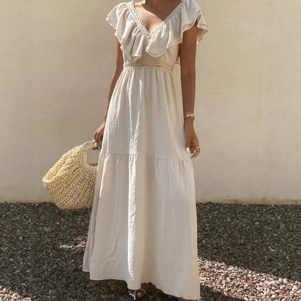 House of Luna | Drape Dress – Linen Boho Flow
