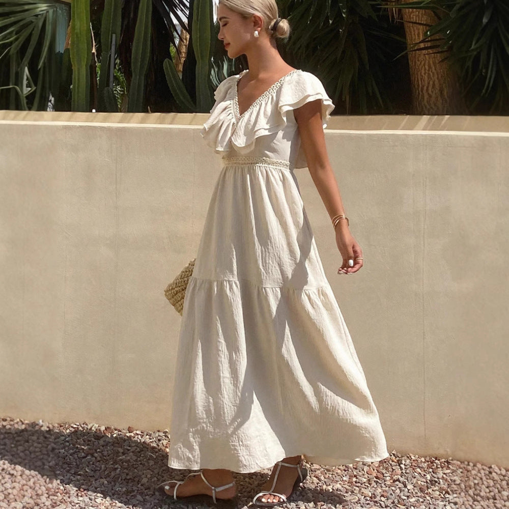 House of Luna | Drape Dress – Linen Boho Flow