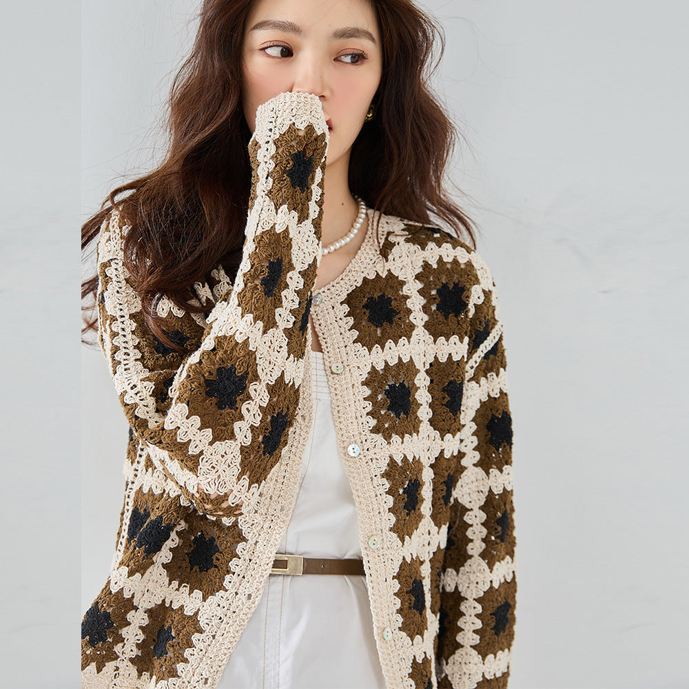 House of Luna | Harvest Bloom Crochet Cardigan