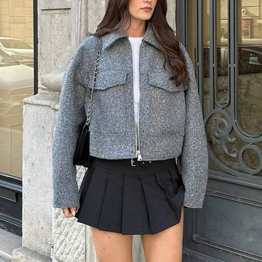 House of Luna | The Marlowe Textured Zip Jacket
