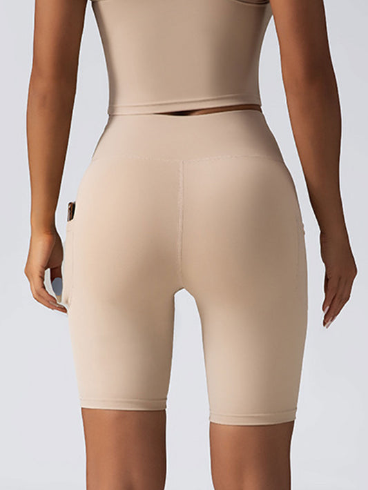 House of Luna | Seamless High-Waist Biker Shorts – Tummy Control with Pockets