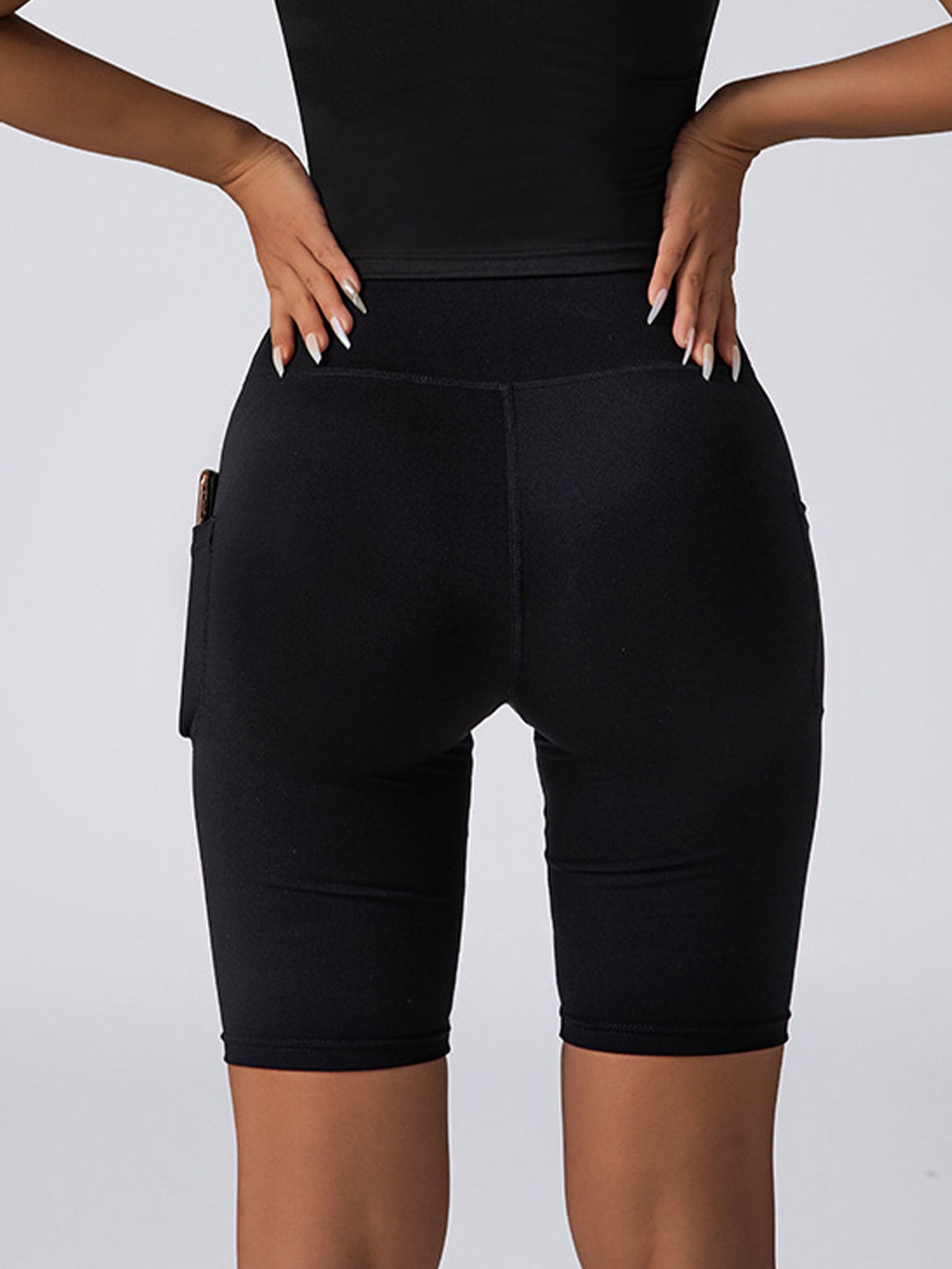 House of Luna | Seamless High-Waist Biker Shorts – Tummy Control with Pockets