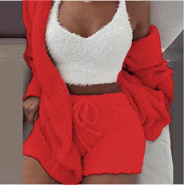 House of Luna | 3-Piece Plush Loungewear Set