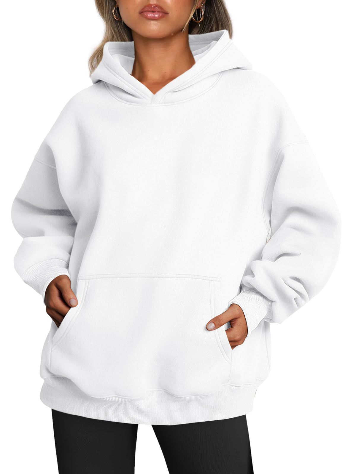 House of Luna | Oversized Fleece Hoodie – Cozy Pullover with Pocket for Fall & Winter