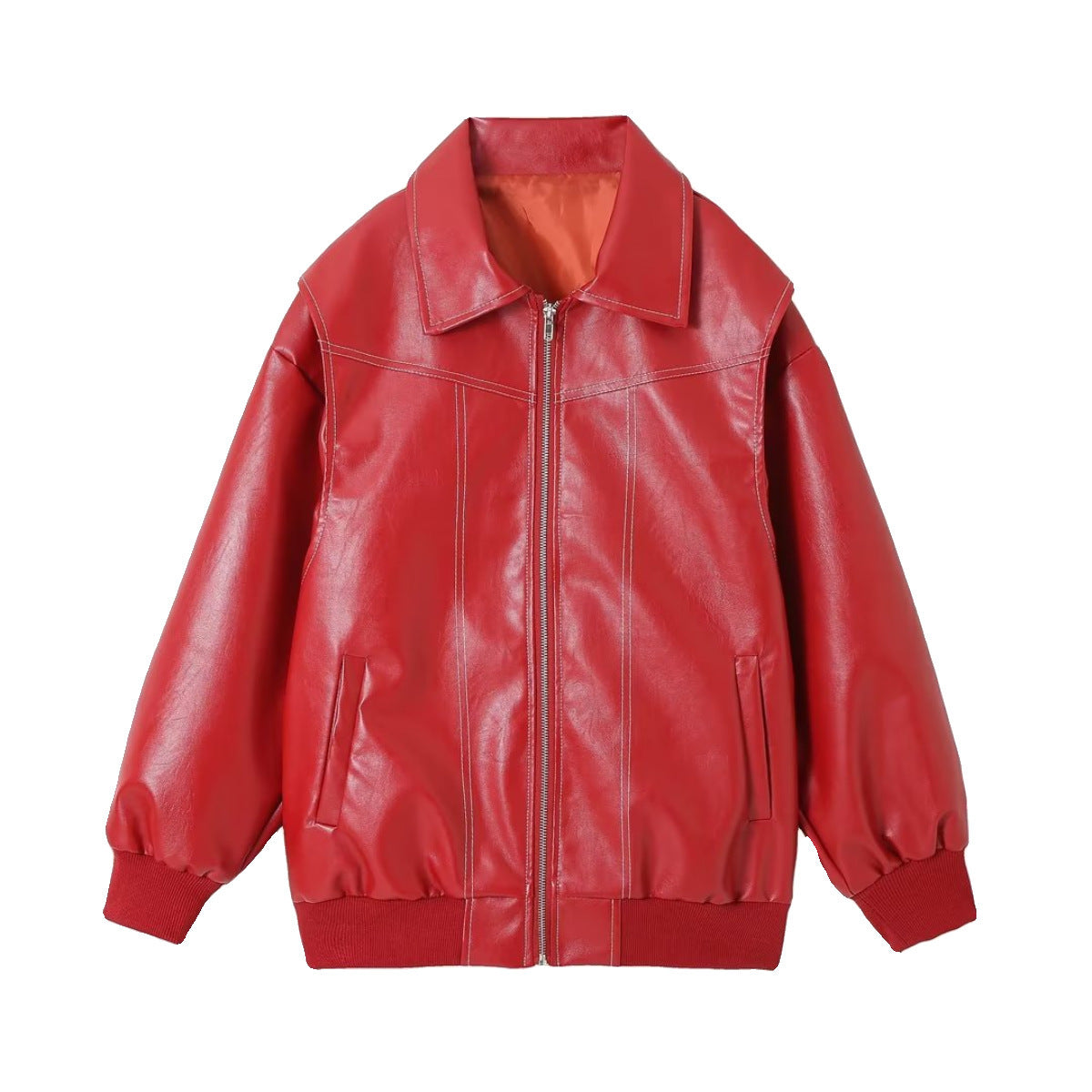 House of Luna | Faux Leather Oversized Jacket