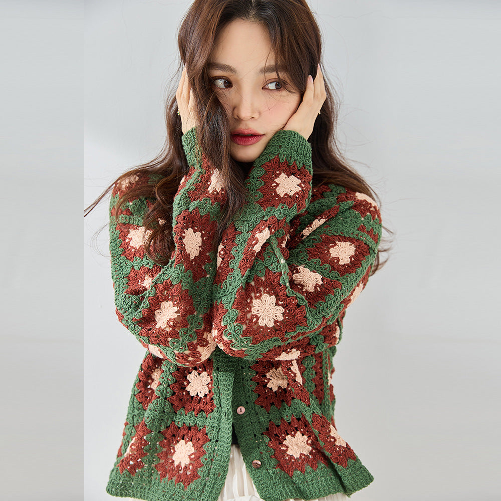 House of Luna | Harvest Bloom Crochet Cardigan