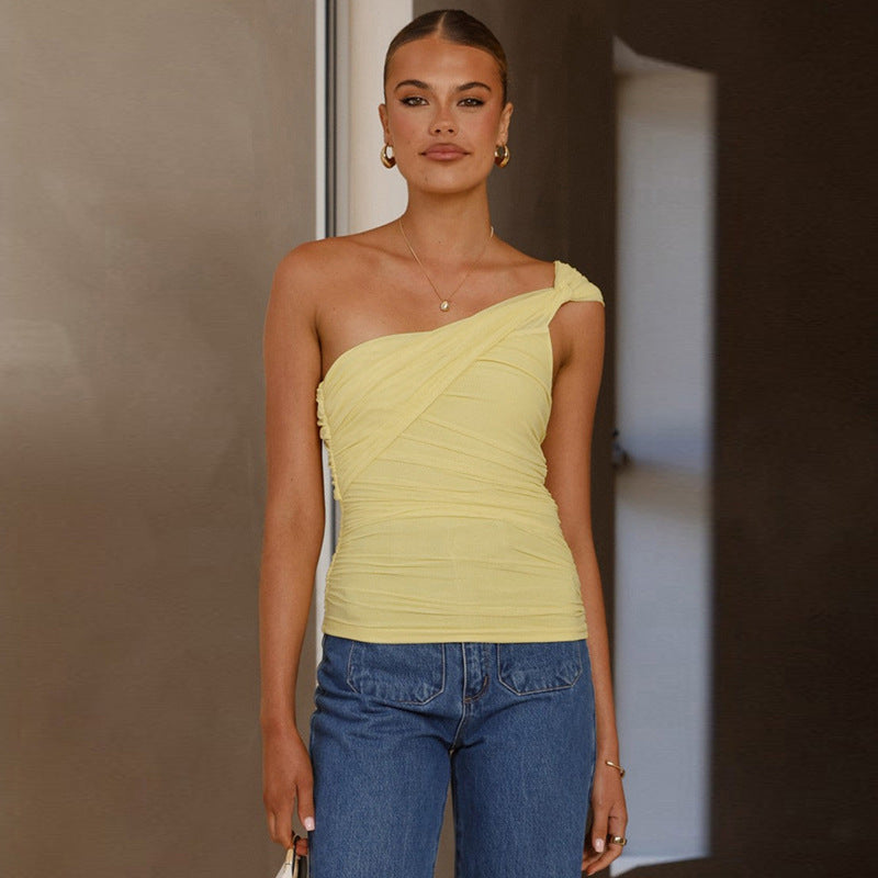 House of Luna | Daydream Drape One-Shoulder Tank