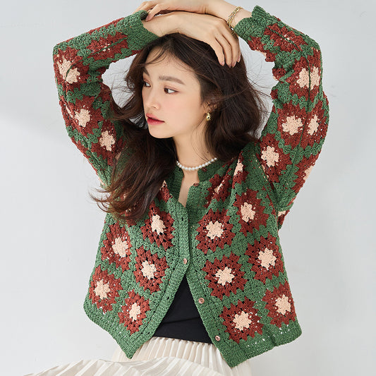 House of Luna | Harvest Bloom Crochet Cardigan