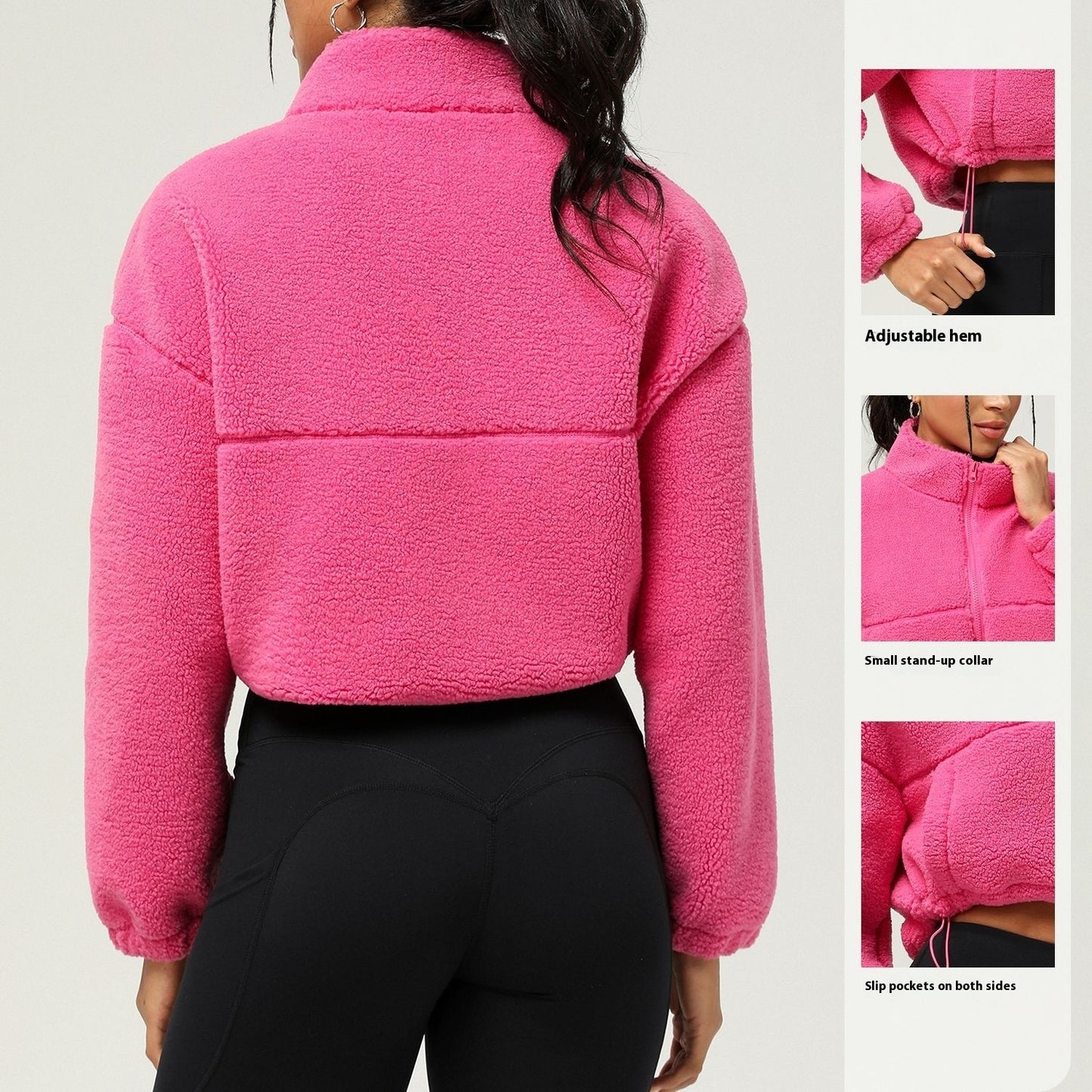 House of Luna | Fleece Crop Zip