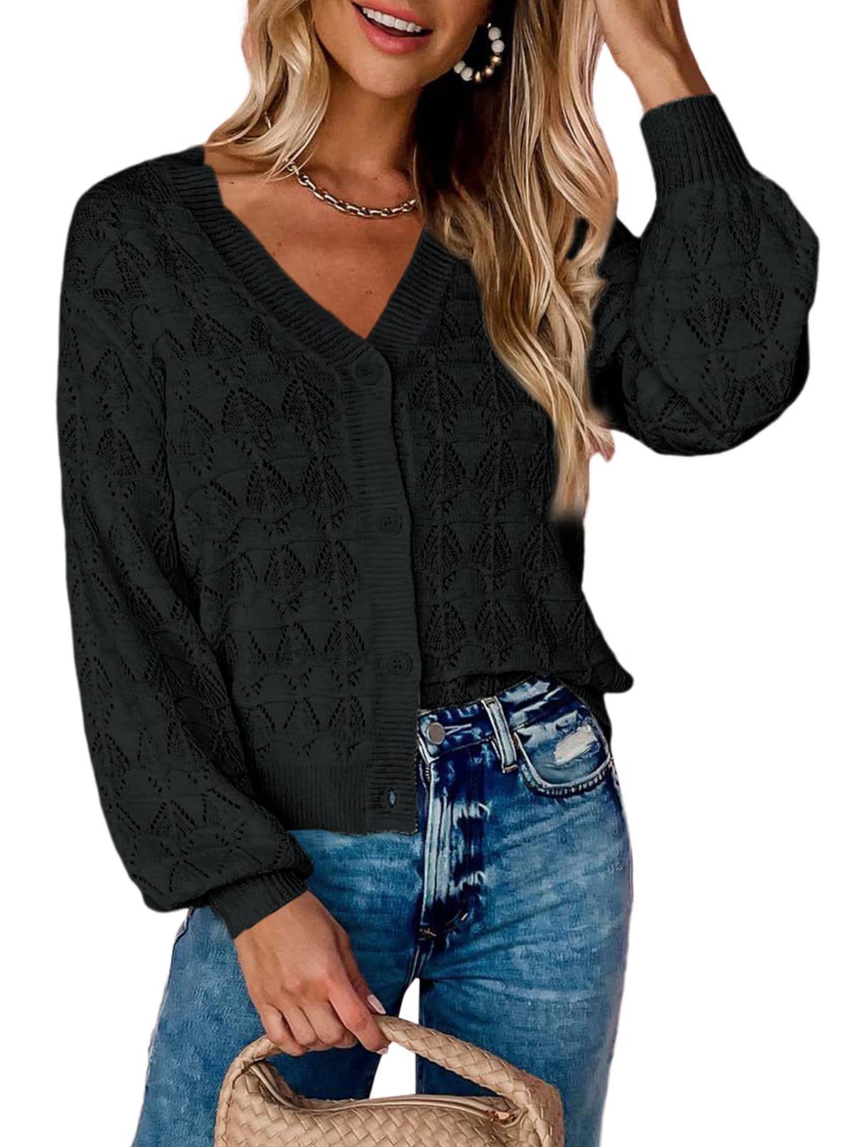 House of Luna | The CozyKnit Balloon Sleeve Cardigan
