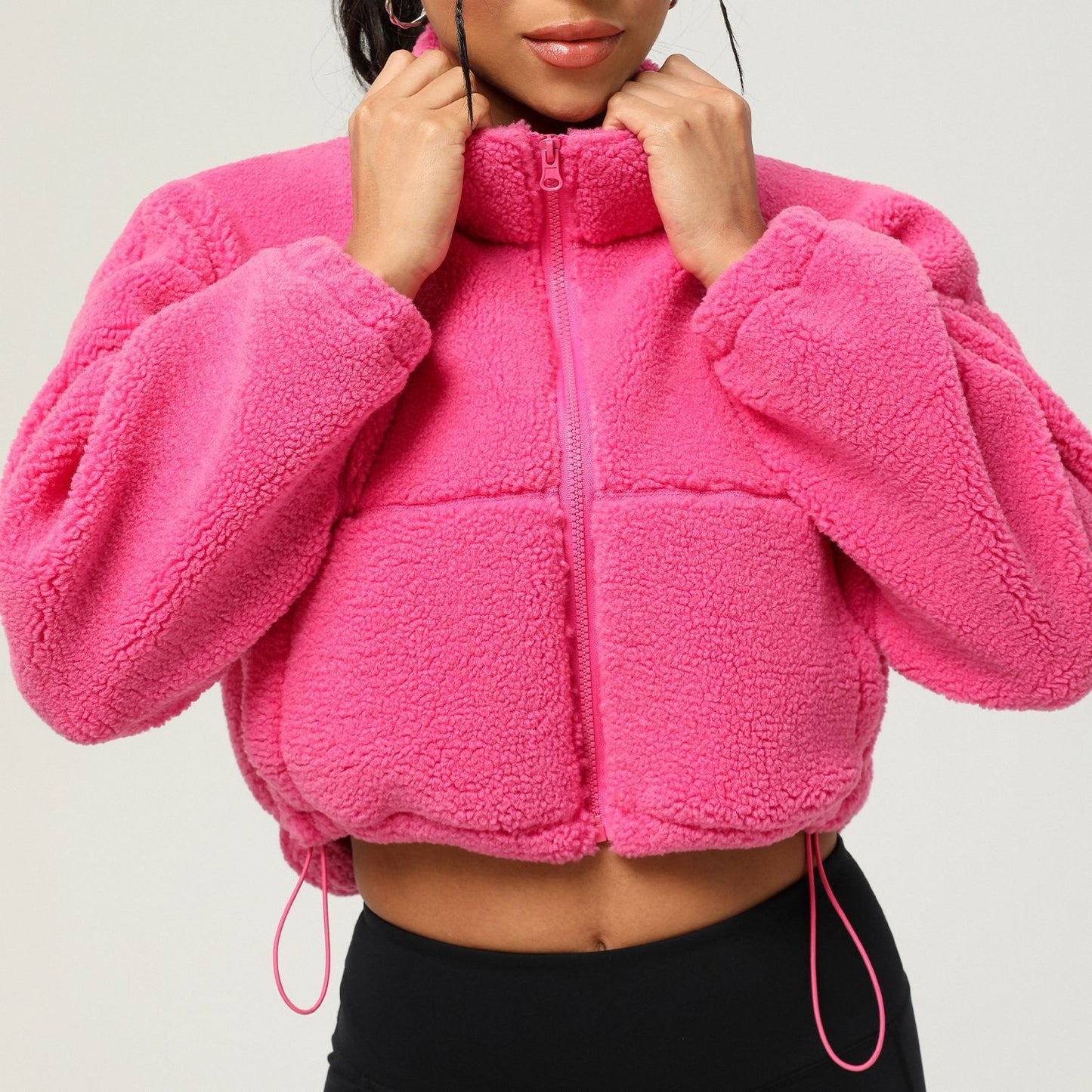 House of Luna | Fleece Crop Zip