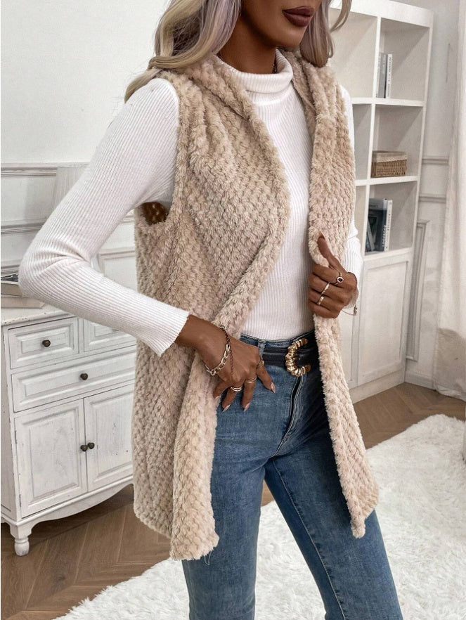 House of Luna | Textured Open-Front Vest
