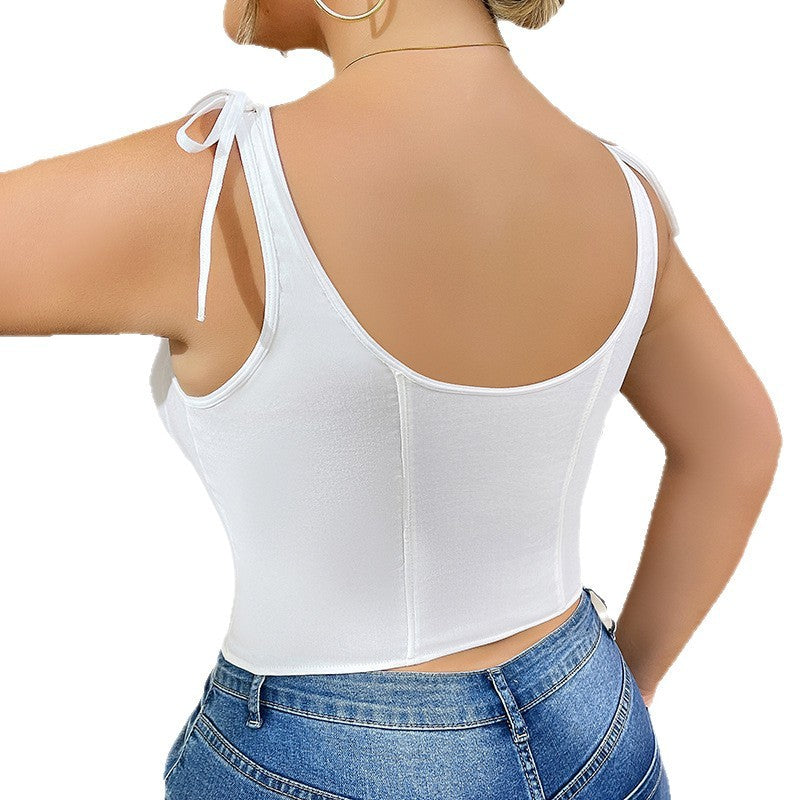 House of Luna | Lace-Up Corset Camisole