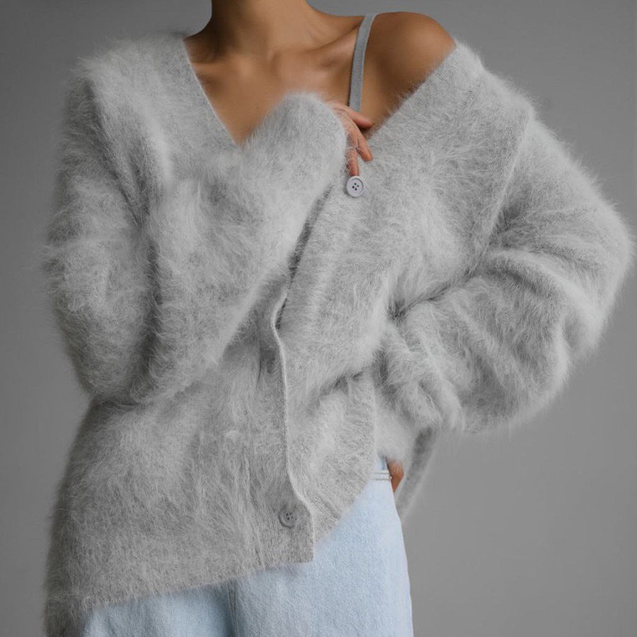House of Luna | Misty Knit Button-Up Cardi