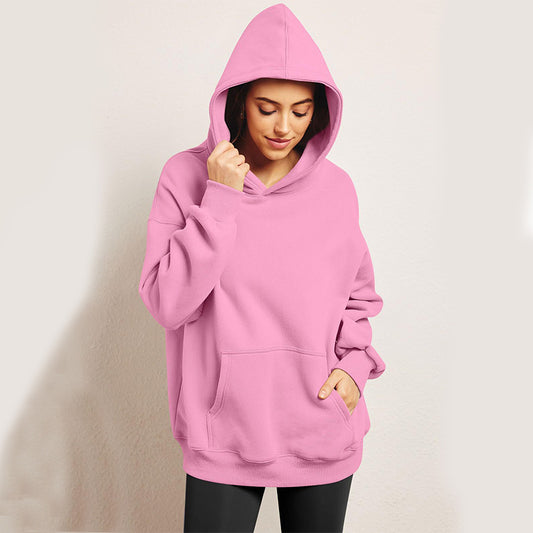House of Luna | Oversized Fleece Hoodie – Cozy Pullover with Pocket for Fall & Winter
