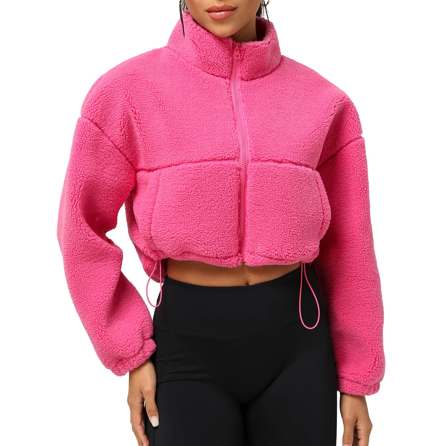 House of Luna | Fleece Crop Zip