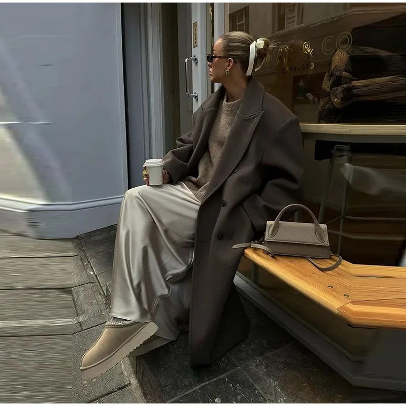 House of Luna | Drape Wool Overcoat