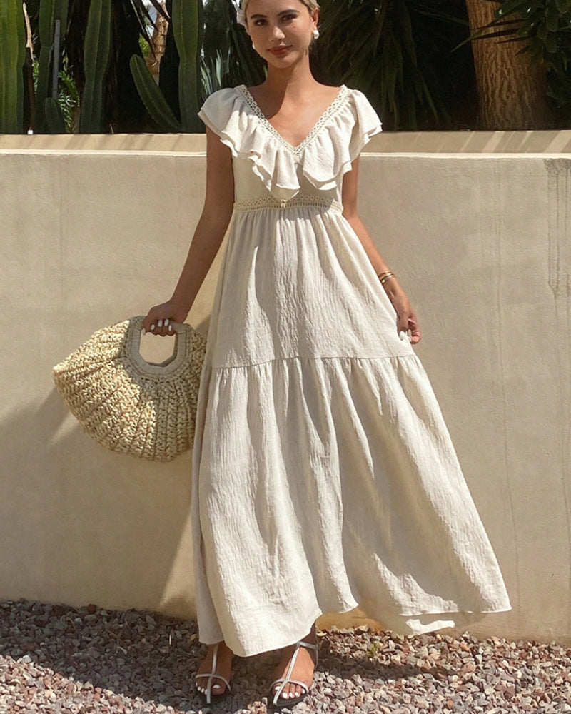 House of Luna | Drape Dress – Linen Boho Flow