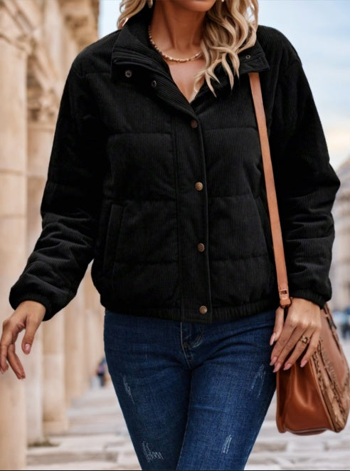 House of Luna | Haven Bomber – Fleece-Lined Fall Zip Jacket