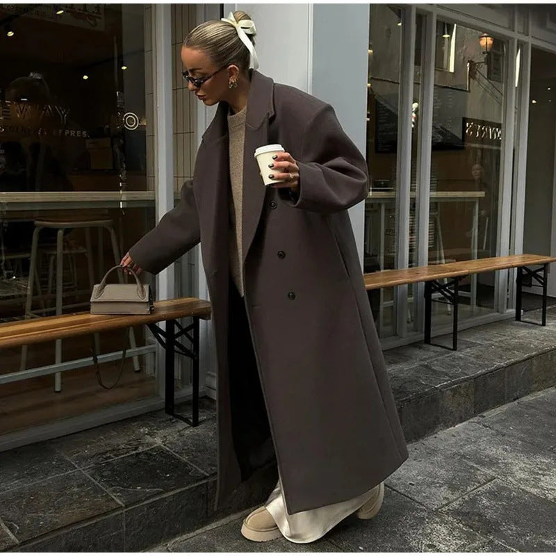 House of Luna | Drape Wool Overcoat