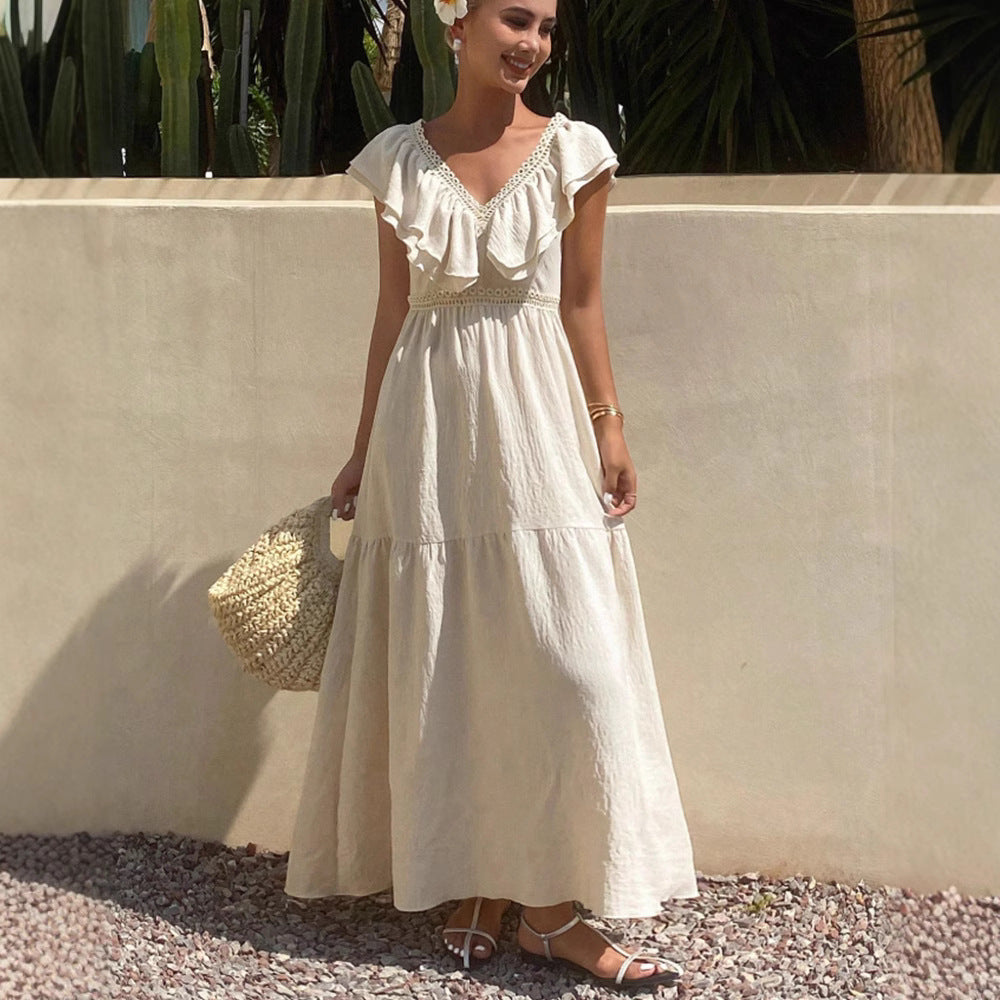 House of Luna | Drape Dress – Linen Boho Flow