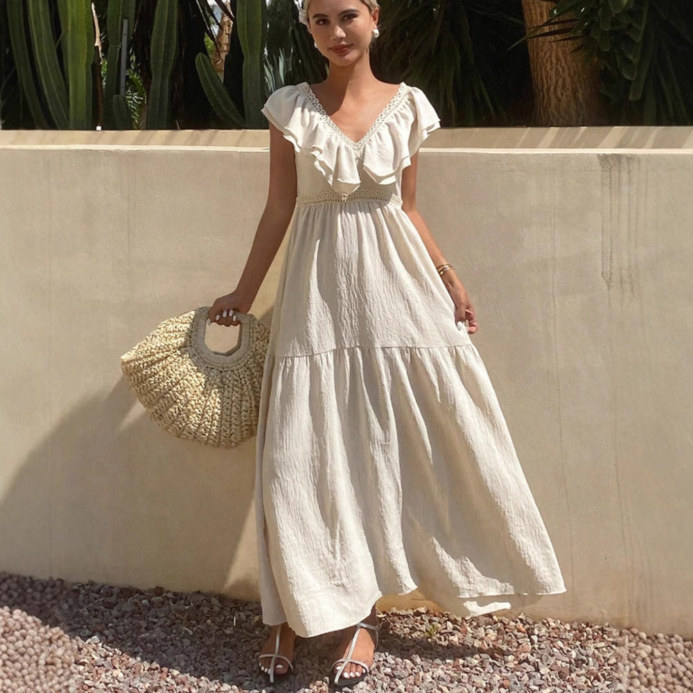 House of Luna | Drape Dress – Linen Boho Flow