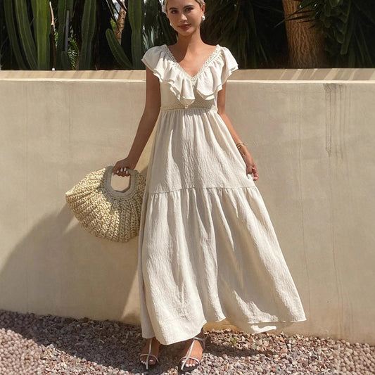 House of Luna | Drape Dress – Linen Boho Flow