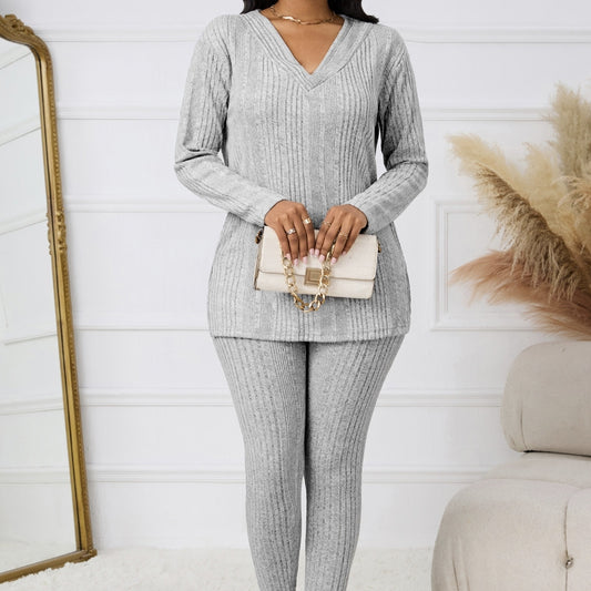 House of Luna | Slate Ribbed Set