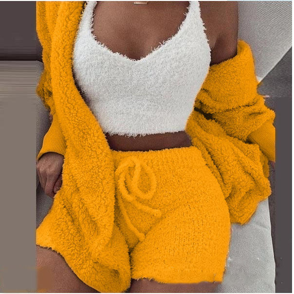 House of Luna | 3-Piece Plush Loungewear Set