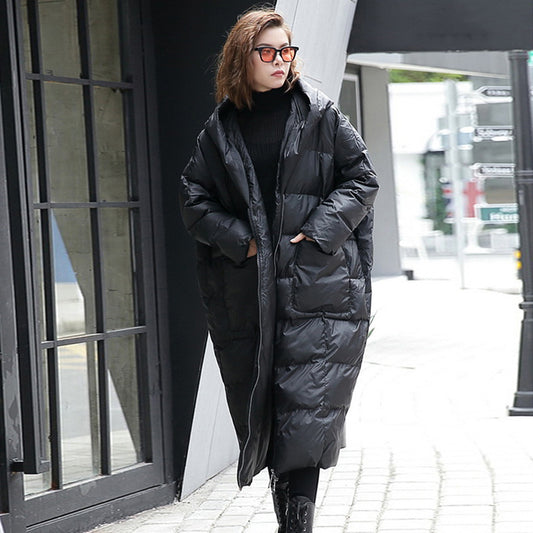 House of Luna | Longline Puffer Jacket – Women’s Winter Coat with Zipper Closure