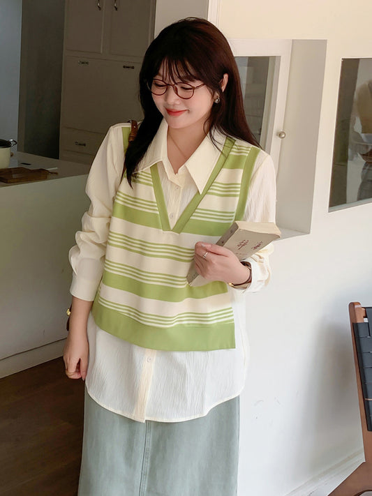 House of Luna | The PreppyEase Striped Knit Vest