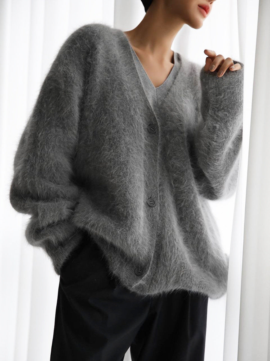House of Luna | Misty Knit Button-Up Cardi