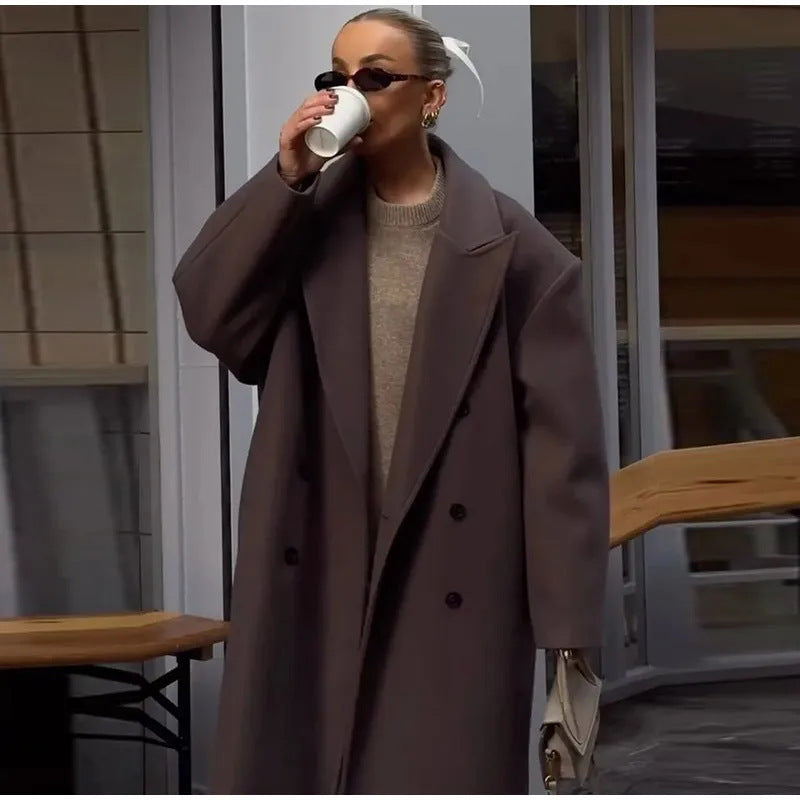 House of Luna | Drape Wool Overcoat