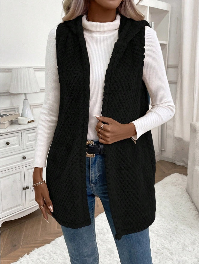 House of Luna | Textured Open-Front Vest