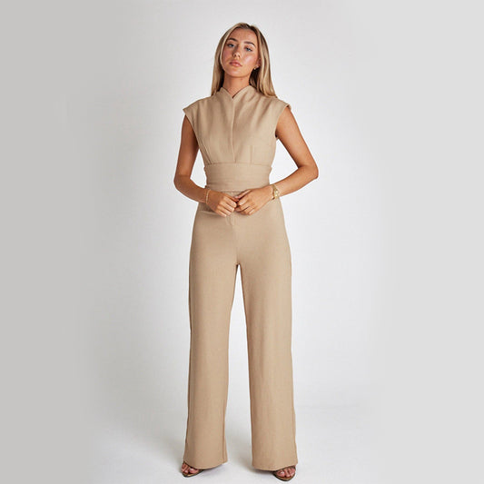 House of Luna | Stellar Flow Jumpsuit – Sleeveless Wide-Leg Summer One-Piece
