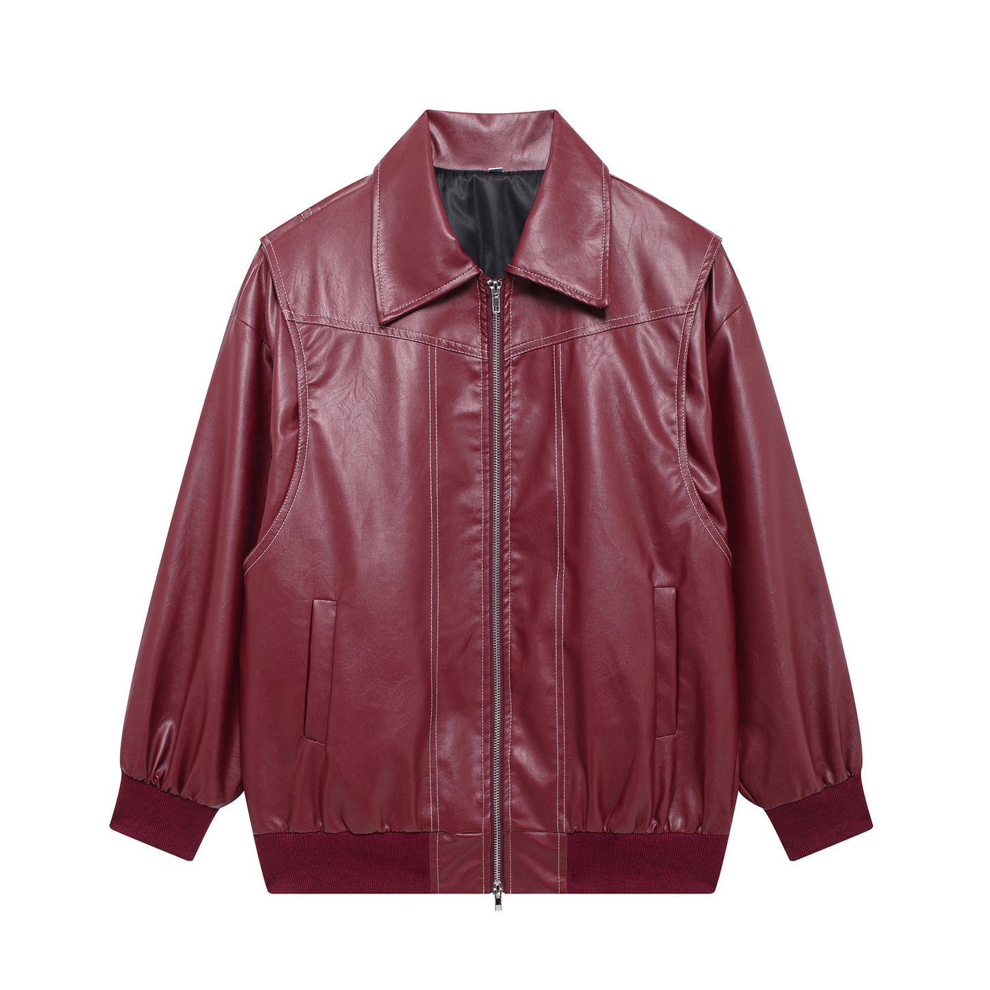 House of Luna | Faux Leather Oversized Jacket