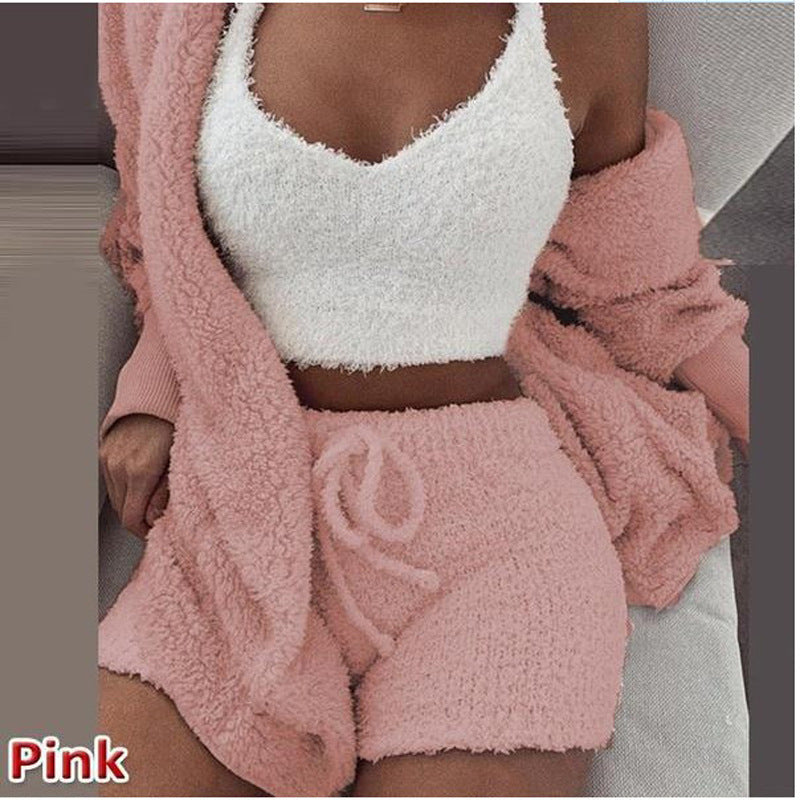 House of Luna | 3-Piece Plush Loungewear Set