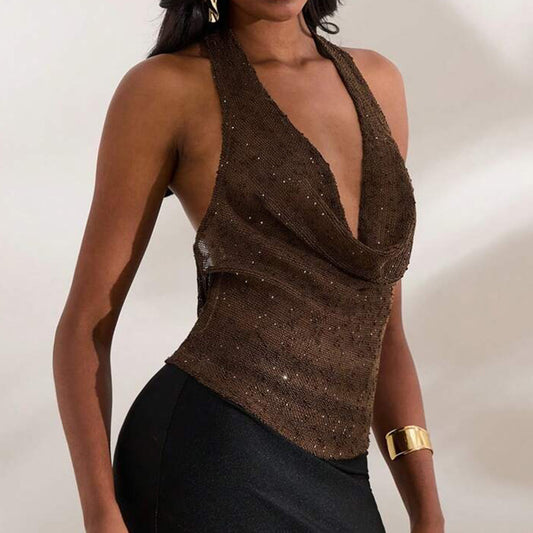 House of Luna | Bronze Dusk Cowl Halter