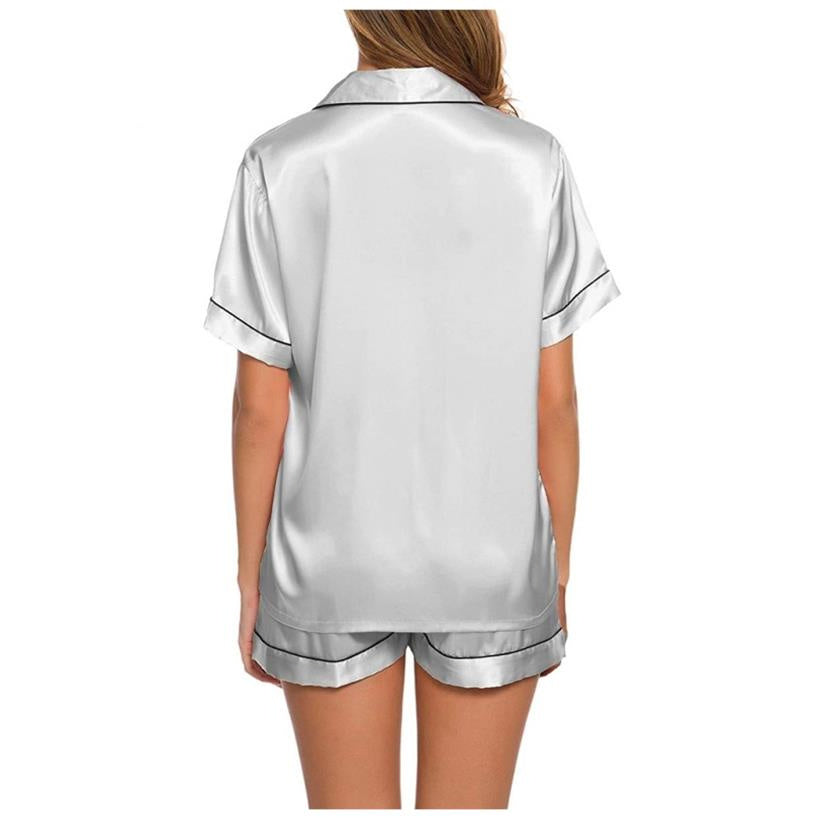 House of Luna | Satin Short Pajama Set
