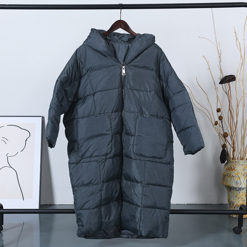 House of Luna | Longline Puffer Jacket – Women’s Winter Coat with Zipper Closure