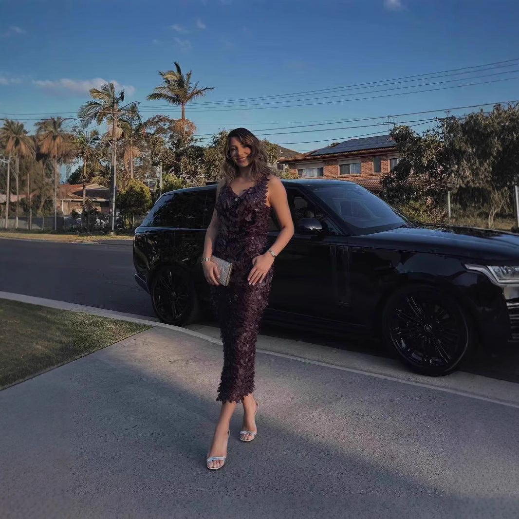 House of Luna | Siren Gown – Sequined & Backless
