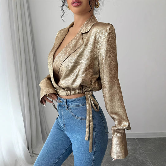 House of Luna | Golden Hour Wrap Blouse