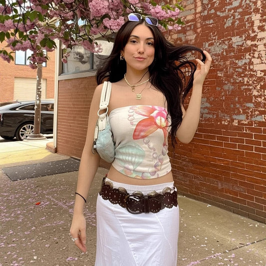 House of Luna | Island Bloom Tube Top