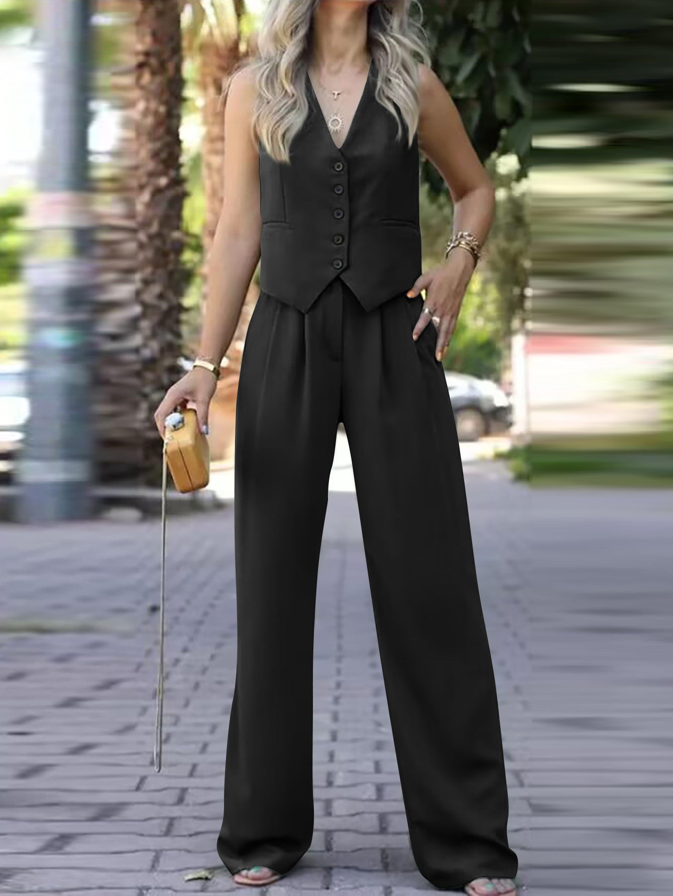 House of Luna | Midnight Muse Tailored Vest & Trouser Set