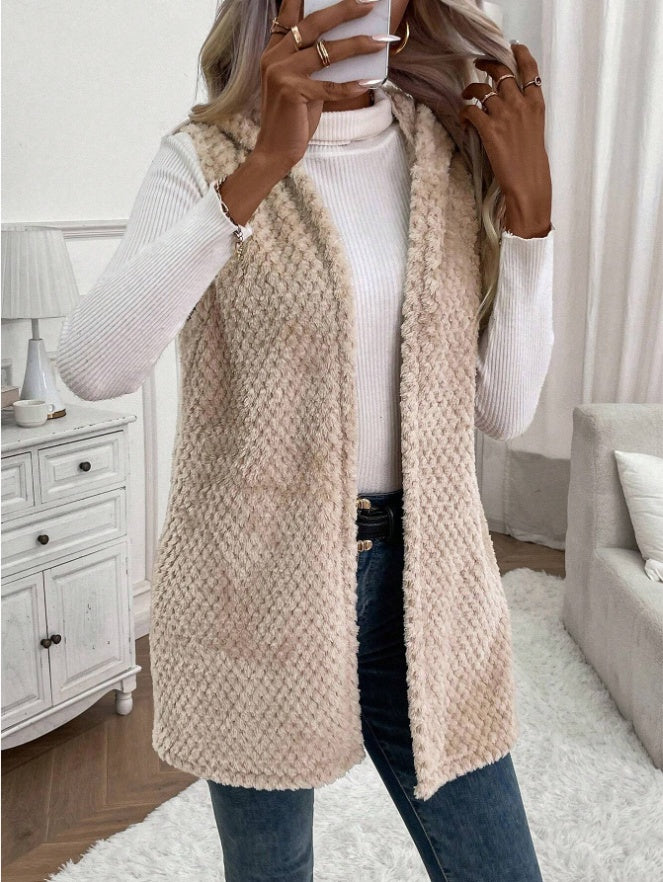 House of Luna | Textured Open-Front Vest