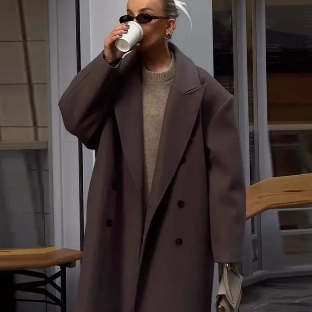 House of Luna | Drape Wool Overcoat